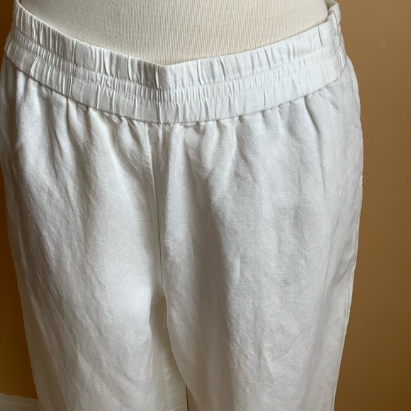 GANT Linen Blend Wide Leg Pants Size 10 - Picture 4 of 11